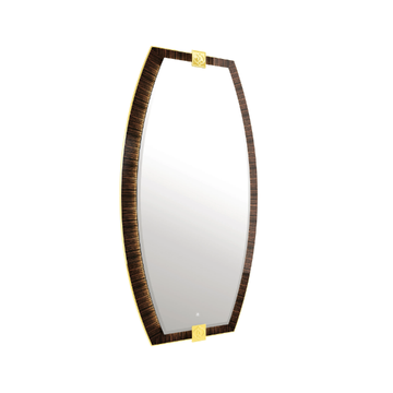ETIENNE - Wall mirror with frame and integrated lighting by BRUNO ZAMPA - view 3